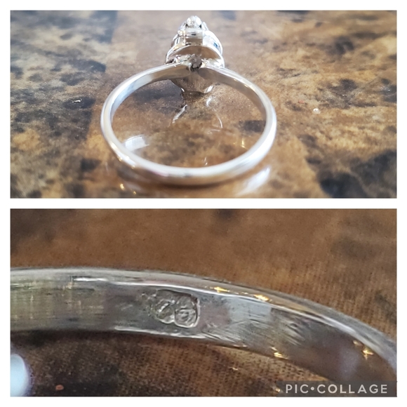 Genuine Rainbow Moonstone Poison Box Ring Size 8 - Picture 7 of 8